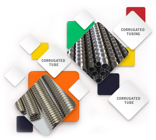 Corrugated stainless steel tubing Suppliers / Exporters / Stockist / Distributors in Trinidad & Tobago, Singapore, Qatar, Ethiopia, Uae, Oman, Malaysia, Kuwait, Canada, Australia, USA, New Zealand, UK